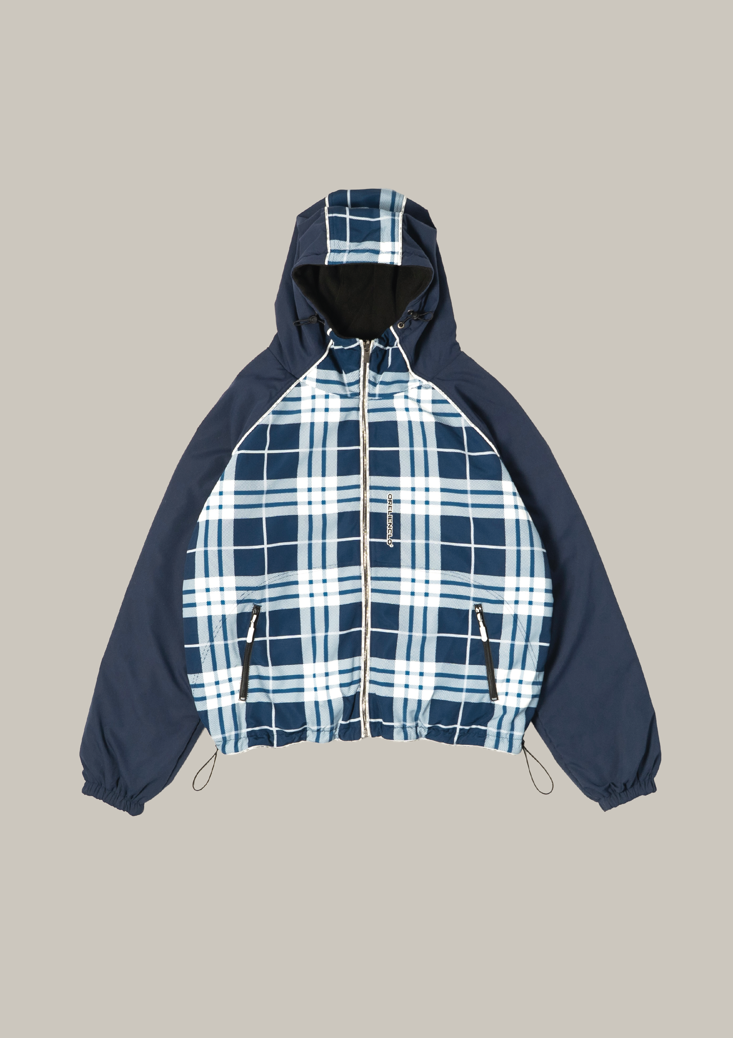 ORELIEN REVERSED PLAID/FLEECE JACKET