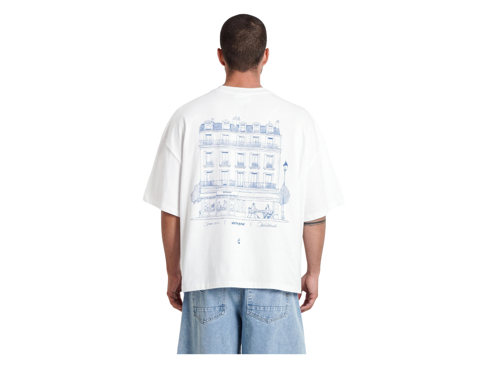 TEE SHIRT MANCHES COURTES IMPRIMÉ SIXTH JUNE SJ CAFE
