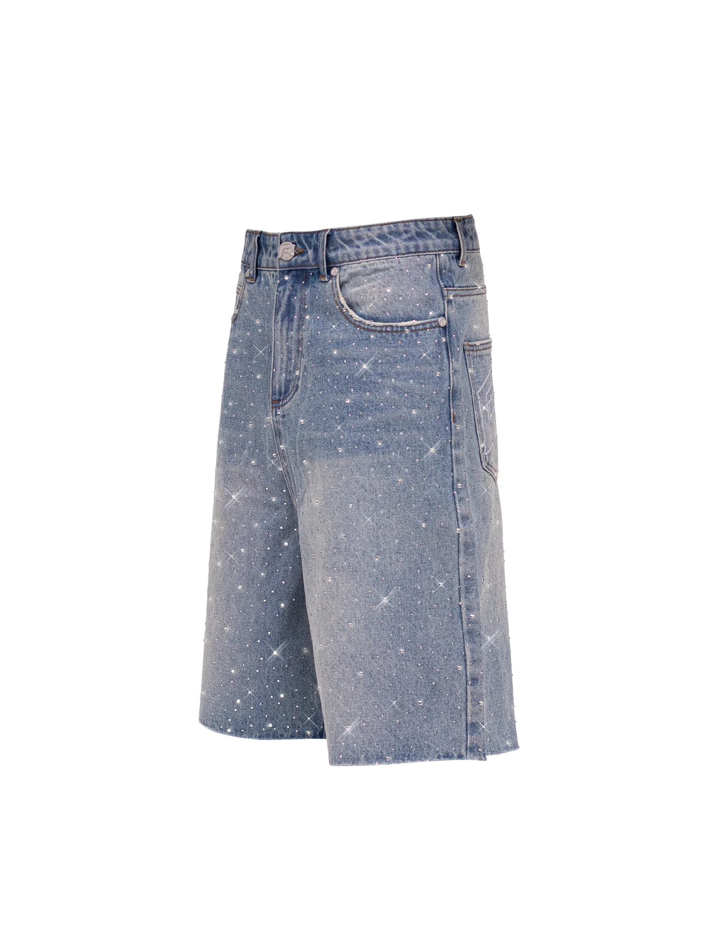 REPUTATION RHINESTONE SHORT BLUE